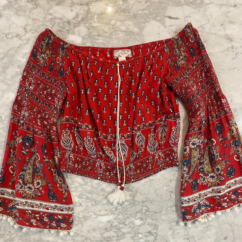 Band of Gypsies Off the Shoulder Top